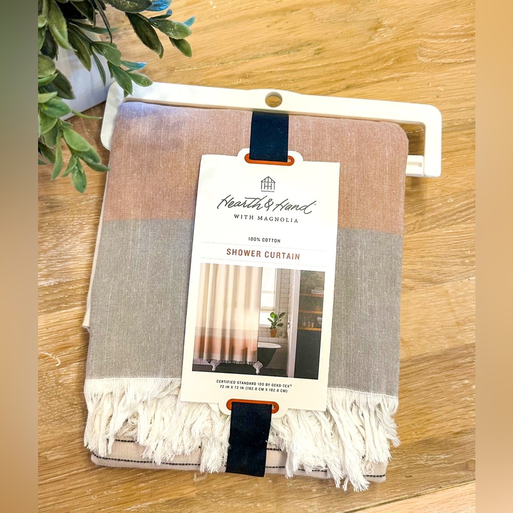 NWT Hearth & Hand Magnolia Shower Curtain